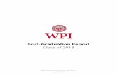 Post-Graduation Report Class of 2018 · 2019-04-03 · Post-Graduation Report Class of 2018. wpi.edu/+cdc Post-Graduation Report for the Class of 2018 The Career Development Center