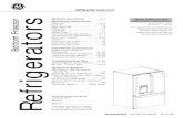 GEAppliances.com 24- Operating Instructions Refrigerators · The hot water dispenser is designed to only dispense water. Do not attempt to heat or dispense anything other than water.