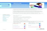 130011 Abbott Overview v2 · COMPANY FACTS Global Headquarters Abbott Park, Illinois, USA Chairman and CEO Miles D. White Online ; follow on Twitter at @AbbottNews Stock Exchange
