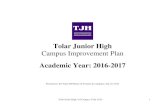 Campus Improvement Plan - Tolar High School · 2016-07-25 · Tolar Junior High, 6-8 Campus, Tolar I.S.D. 3 2015-2016 Planning and Decision Making Committee Name Position Parent,