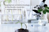 Legislation on biotechnology in the Nordic countries – an ...norden.diva-portal.org/smash/get/diva2:739733/FULLTEXT05.pdf · Legislation on biotechnology in the Nordic countries