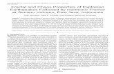 Fractal and Chaos Properties of Explosion …...Fractal and Chaos Properties of Explosion Earthquakes Followed by Harmonic Tremor at Semeru Volcano, East Java, Indonesia Sukir Maryanto,