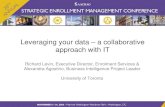 Leveraging your data a collaborative approach with IT · Leveraging your data –a collaborative approach with IT, Session 1504, #SEM2018 #SEM18 Enrolment Services Facts and Figures