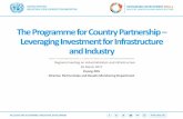 The Programme for Country Partnership Leveraging ... · 3 Brief intro to UNIDO •Mandate of inclusive and sustainable industrial development (ISID) •Reflected in SDG 9 of the 2030