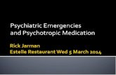 Psychiatric Emergencies and Psychotropic Medication · 2014-07-22 · Psychiatric Emergencies . and Psychotropic Medication ... not need acute medical or psychiatric care should be