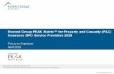 Everest Group PEAK Matrix™ for Property and Casualty (P&C ... · A U.S.-based leading mutual insurance company North America 2016 An American multinational insurance corporation
