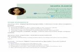 WORK EXPERIENCE - Maria Ramos Rodriguezmariaramosrodriguez.com/imagenes/cv.pdf · 2017-11-09 · Planning and managing the Social Media strategy: Twitter, Facebook. LinkedIn. Blogging.
