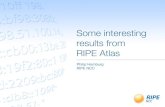 Some interesting results from RIPE Atlas - RIPE …...• RIPE Atlas provides measurement capability from close to 2000 (and growing) vantage points. • Here are some results about