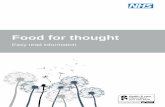 Food for thought - Cumbria, Northumberland, Tyne and Wear NHS … · 2017-11-02 · Adapted from Food for Thought - A self help booklet published between Northumbria Healthcare NHS