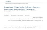 Functional Claiming for Software Patents: …media.straffordpub.com/.../presentation.pdf2020/05/19  · Functional Claiming for Software Patents: Leveraging Recent Court Treatment