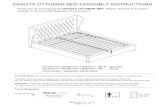 DAKOTA OTTOMAN BED ASSEMBLY INSTRUCTIONS - GFW Limited · DAKOTA OTTOMAN BED ASSEMBLY INSTRUCTIONS STEP 3 PARTS REQUIRED STEP 4 PARTS REQUIRED 10 MAKE CERTAIN THE BED IS SQUARE AS