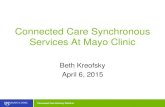 Mayo Clinic Connected Care - gpTRAC Connected Care Delivery Platform Mayo Clinic Services â€¢Patient
