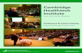 Cambridge Healthtech Institute Catalog Print_… · Cambridge Healthtech Institute 250 First Avenue, Suite 300 ... Your Life Science Network Conference & Course Catalog August 2014