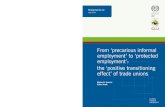 From ‘precarious informal employment’ to ‘protected ...€¦ · From ‘precarious informal employment’ to ‘protected employment’: the ‘positive transitioning effect’