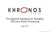 The OpenVX Standard for Portable, Efficient Vision Processing · Safety Critical APIs New Generation APIs for safety certifiable vision, graphics and compute e.g. ISO 26262 and DO-178B/C