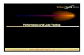 Performance and Load TestingDifference between Performance, Load and Stress Testing Load Testing Process of exercising the system under test by feeding it the largest tasks it can