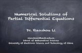Numerical Solutions of Partial Differential Equationsxiaozhouli.com/resources/NS/NumericalPDEs.pdfPurpose of the course: Presents the fundamentals of modern numerical techniques for