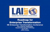 Roadmap for Enterprise Transformation Journal of Enterprise Transformation Healthcare . Change Agent