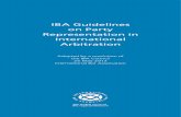 IBA Guidelines on Party Representation in Int Arbitration. · IBA Arbitration Committee Established as a Committee of the International Bar Association’s Legal Practice Division,