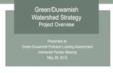 Green/Duwamish Watershed Strategy - Washington€¦ · Green/Duwamish Watershed Strategy Project Overview ... Presentation OverviewMiddle Green River Basin Discontinuous levees, frequent