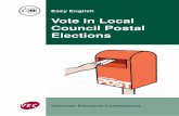 Vote in Local Council Postal Elections - City of …...Vote in Local Council Postal Elections About voting Enrol to vote To vote you must enrol. Every Australian citizen aged 18 years