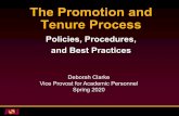 The Promotion and Tenure Process - Arizona State University · What we will cover • Differences in types of faculty personnel reviews • The expectations for tenure and promotion