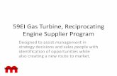 59EI Gas Turbine, Reciprocating Engine Supplier Program€¦ · McIlvaine’s Gas Turbine Subscription Service Market Forecasts MW Forecasts by country and year Sales forecasts for