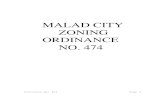 MALAD CITY ZONING ORDINANCE NO. 474 · ordinance no. 474 page 9 ordinance no. 474 an ordinance zoning the city of malad city, idaho; dividing said city into districts in accordance