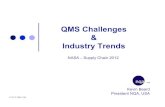 QMS Challenges Industry Trends - NASA · President NQA, USA QMS Challenges & Industry Trends NASA – Supply Chain 2012 . Registration Services to these Standards: ISO 9001:2008 TS