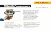 1587/1577 Insulation Multimeters · Like other tools that you have come to expect from Fluke, the 1587 and 1577 are rugged, reliable, and easy to use. Whether you work on motors,