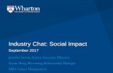 Industry Chat: Social Impact - University of …...Industry Chat: Social Impact September 2017 Jennifer Savoie, Senior Associate Director Hanne Berg, Recruiting Relationship Manager