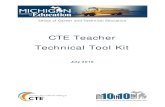 CTE Teacher Technical Tool Kit...CTE Teacher Technical Tool Kit Welcome and Overview Welcome to the exciting world of experiential teaching and learning through the lens of Career