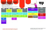 Colours MOVEMENT PARK PROGRAMME · ALL ABOUT BALLS CAMP 10-12NOON FREE PLAY ALL ABOUT BALLS CAMP 1-3PM STREET DANCE CREATIVE CLUB CAMP 1-3PM PARKOUR CREATIVE CLUB CAMP 10-12NOON CIRCUS