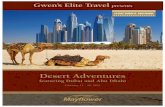 Desert Adventures - getinc.biz · Desert Adventures 10 Days • 15 Meals Experience the luxurious United Arab Emirate cities of Dubai and Abu Dhabi – a perfect combination of rich