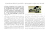 Modular bio-mimetic robots that can interact with the ...todorov/papers/SimpkinsICRA11.pdfModular bio-mimetic robots that can interact with the world the way we do ... systems which