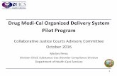 Drug Medi-Cal Organized Delivery System Pilot ProgramOct 14, 2016  · Drug Medi-Cal Organized Delivery System Pilot Program Collaborative Justice Courts Advisory Committee October