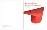 Bank Alfalah Service Requests TATs · Bank Alfalah Limited B. A. Building, I. I. Chundrigar Road, Karachi, Pakistan - 74000 111 225 111 bankalfalah.com Bank Alfalah Service Requests
