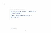 Report on Texas Growth Occupations - 2019€¦ · higher pay occupations tend to fall into one of these categories: 3 a) Jobs requiring a bachelor’s degree and specific technical
