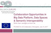 Collaboration Opportunities in Big Data Platform, Data ... · 6/19/2017  · A Big Data Platform for societal good Establishing data sharing and data value chains with the Industrial