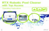 RTX Robotic Pool Cleaner · - The robotic pool cleaner with its floating cable. - The Power Supply (transformer). - Caddy Please read this manual completely before operating your