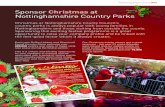 Sponsor Christmas at Nottinghamshire Country Parks · company, products and services to hundreds of visitors • company logo on event signage at key locations where visitors enter