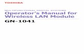 MULTIFUNCTIONAL DIGITAL SYSTEMS Operator’s Manual for ...business.toshiba.com/downloads/KB/f1Ulds/4340/gn1041-ops-v00.pdf · The Wireless LAN Module is a wireless network Module