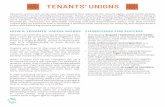 TENANTS’ UNIONS - CREATE Initative · Tenants' unions are renter-led organizations that advocate for tenant rights, build renter power, and push for renter-friendly policy change.