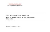 A9.2 Update 1 Upgrade Guide · JD Edwards World . A9.2 Update 1 Upgrade Guide . Version A9.2 Update 1 . Revised – August 11, 2010