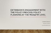 Extension’s engagement with the policy process: Policy ... · •Scientist –Panchayat linkage Mera Gaon Mera Gaurav •Panchayat-led integrated energy generation and management