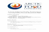 1st Arctic Indigenous Peoples´ Food Congress Guovdageaidnu, … · 2020-02-29 · 09.45-10.00 Ethics of food production systems in the Arctic, professor Dr. Matthias Kaiser University