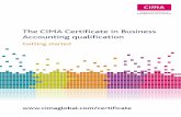 The CIMA Certificate in Business Accounting … docs/2011_cba...The CIMA Certificate in Business Accounting qualification Getting started Chartered Institute of Management Accountants