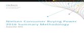 Nielsen Consumer Buying Power 2016 Summary Methodology · example, the current Nielsen Consumer Buying Power 2016 database uses data from the CEX Survey administered between 2009