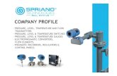 SPRIANO Company profile (commerciale UAE) REV03 · 2016-05-25 · company profile-pressure, level, temperature and flow transmitters ... mlg –rlg -tlg series 20. seals diaphragm