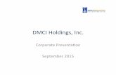 IR Presentation September 2015 3 - DMCI Holdings · 14,710 17,170 17,060 18,800 20,170 7,540 8,120 9,000 11,700 12,230 2010 2011 2012 2013 2014 Sales Revenue FINANCIAL HIGHLIGHTS